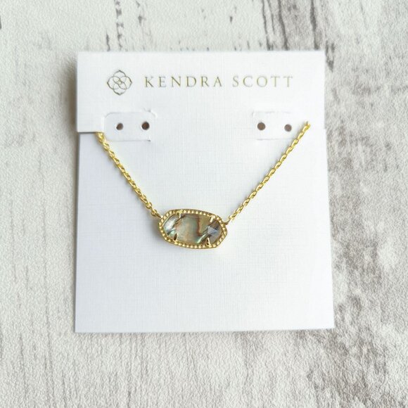 Kendra Scott Jewelry - Kendra Scott Gold Abalone Shell Necklace - Elisa